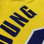 Los Angeles Lakers 75th Anniversary Nick Young #0 Yellow Men’s Jersey