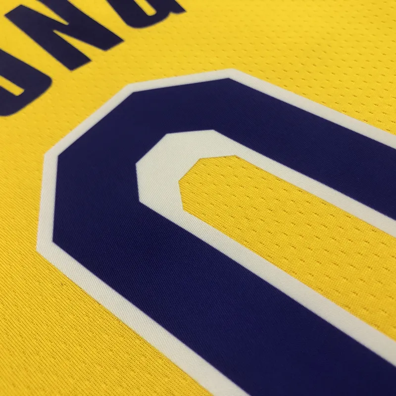 Los Angeles Lakers 75th Anniversary Nick Young #0 Yellow Men’s Jersey