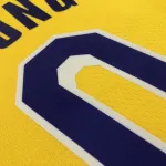 Los Angeles Lakers 75th Anniversary Nick Young #0 Yellow Men’s Jersey