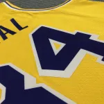Los Angeles Lakers 75th Anniversary Shaquille O’Neal #34 Yellow Men’s Jersey