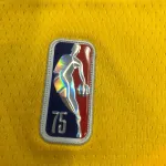 Los Angeles Lakers 75th Anniversary Shaquille O’Neal #34 Yellow Men’s Jersey