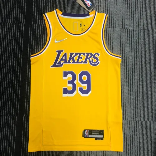 Los Angeles Lakers 75th Anniversary Dwight Howard #39 Yellow Men's Jersey