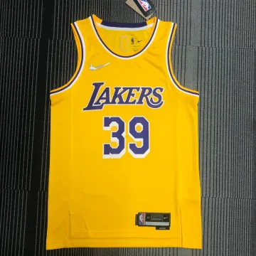Los Angeles Lakers 75th Anniversary Dwight Howard #39 Yellow Men's Jersey