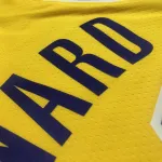 Camisola masculina amarela do Los Angeles Lakers, com o número #39, em comemoração ao 75.º aniversário, com Dwight Howard
