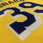 Camisola masculina amarela do Los Angeles Lakers, com o número #39, em comemoração ao 75.º aniversário, com Dwight Howard