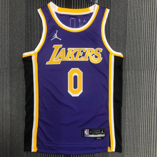 Los Angeles Lakers 75th Anniversary Jordan Edition Russell Westbrook #0 Herenshirt