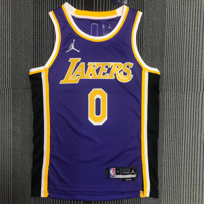 Los Angeles Lakers 75th Anniversary Jordan Edition Russell Westbrook #0 Men’s Jersey