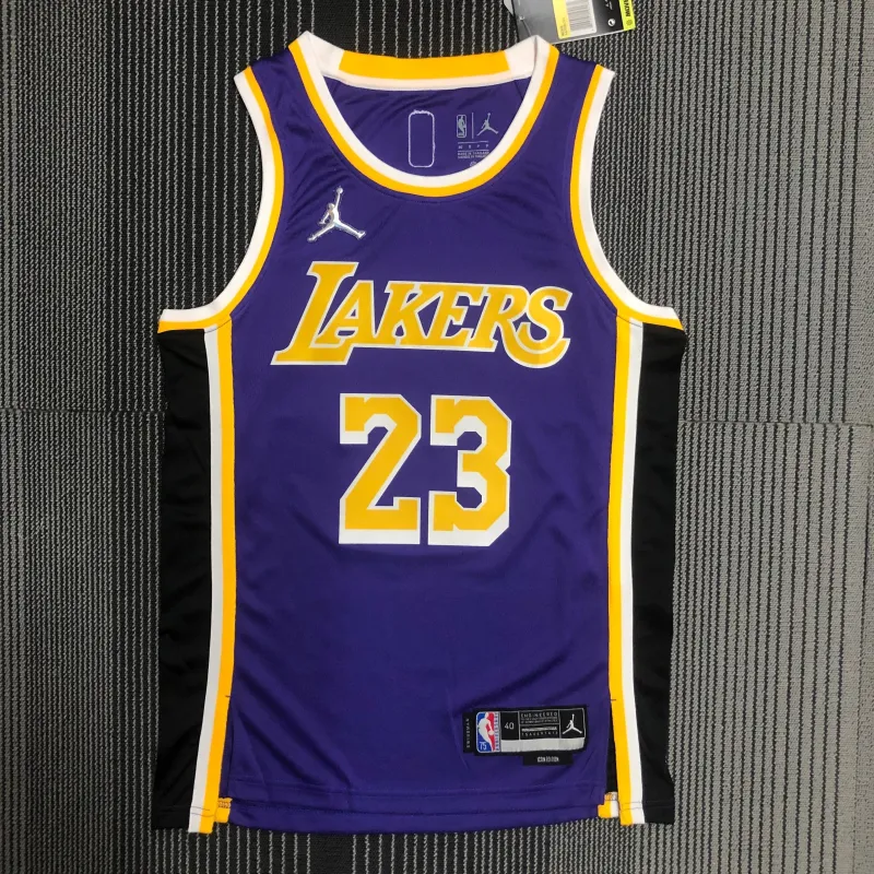 Los Angeles Lakers 75th Anniversary Jordan Edition LeBron James #23 Men’s Jersey