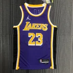 Los Angeles Lakers 75º aniversário Jordan Edition LeBron James #23 Camisola para homem Los Angeles Lakers 75th Anniversary Jordan Edition LeBron James #23 Men’s Jersey