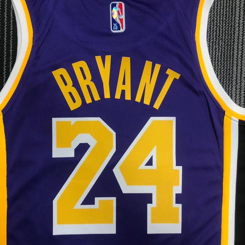 Los Angeles Lakers 75th Anniversary Jordan Edition Kobe Bryant #24 Men’s Jersey