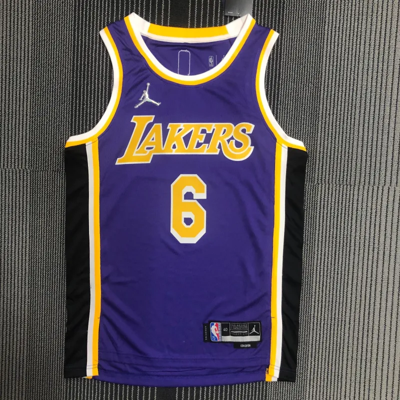 Los Angeles Lakers 75th Anniversary Jordan Edition LeBron James #6 Men’s Jersey