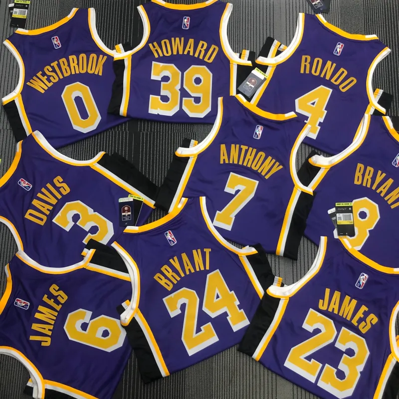 Los Angeles Lakers 75th Anniversary Jordan Edition Carmelo Anthony #7 Men’s Jersey