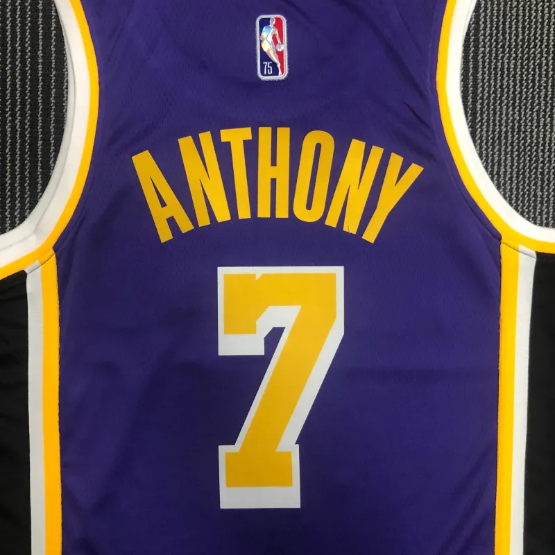 Los Angeles Lakers 75th Anniversary Jordan Edition Carmelo Anthony #7 Men’s Jersey