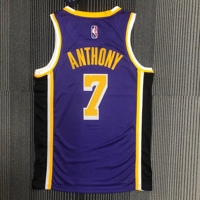 Los Angeles Lakers 75th Anniversary Jordan Edition Carmelo Anthony #7 Men’s Jersey