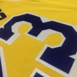 Los Angeles Lakers 75th Anniversary LeBron James #23 Yellow Men’s Jersey