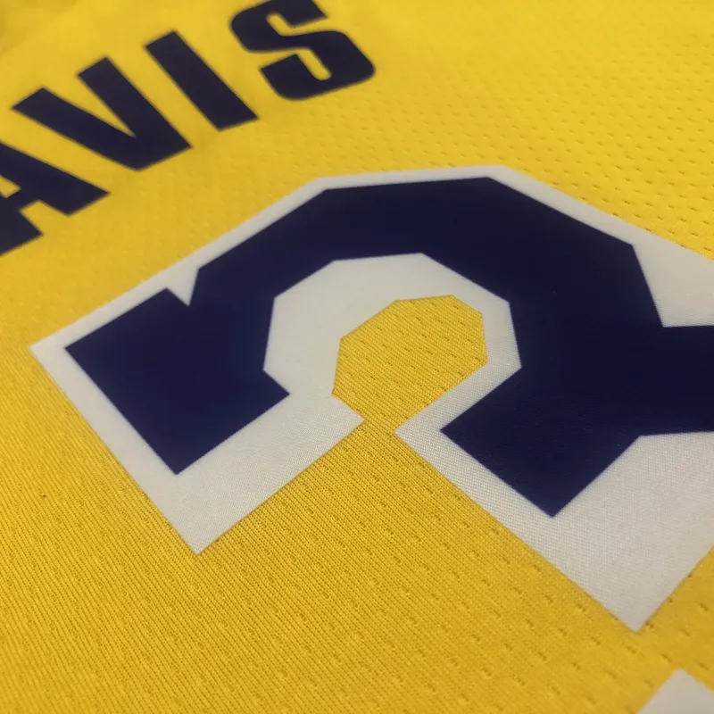 Los Angeles Lakers 75th Anniversary Anthony Davis #3 Yellow Men’s Jersey