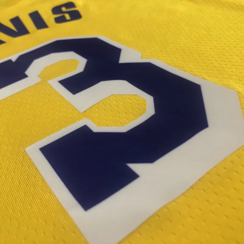 Los Angeles Lakers 75th Anniversary Anthony Davis #3 Yellow Men’s Jersey