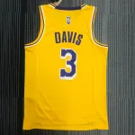 Los Angeles Lakers 75th Anniversary Anthony Davis #3 Yellow Men’s Jersey