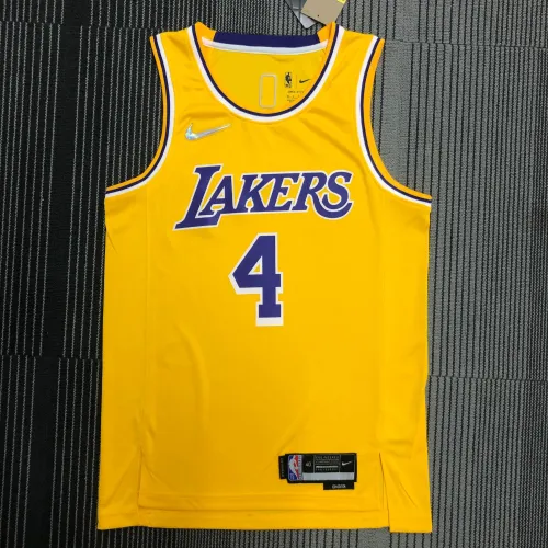 Los Angeles Lakers 75th Anniversary Rajon Rondo #4 Yellow Men's Jersey