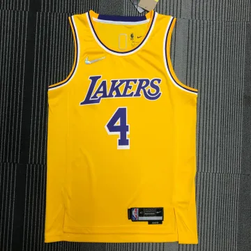 Los Angeles Lakers 75e Verjaardag Rajon Rondo #4 Geel Heren Jersey