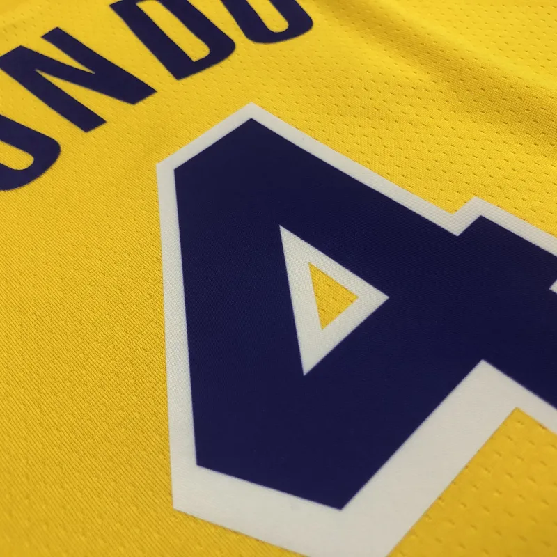 Los Angeles Lakers 75th Anniversary Rajon Rondo #4 Yellow Men’s Jersey