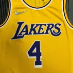 Los Angeles Lakers 75th Anniversary Rajon Rondo #4 Yellow Men’s Jersey