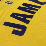 Los Angeles Lakers 75th Anniversary LeBron James #6 Yellow Men’s Jersey