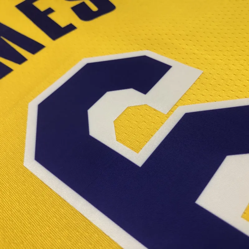 Los Angeles Lakers 75th Anniversary LeBron James #6 Yellow Men’s Jersey