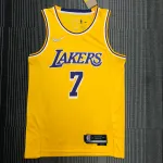 Maglia Los Angeles Lakers 75° Anniversario Carmelo Anthony #7 Giallo Uomo Los Angeles Lakers 75th Anniversary Carmelo Anthony #7 Yellow Men’s Jersey
