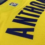 Los Angeles Lakers 75th Anniversary Carmelo Anthony #7 Yellow Men’s Jersey