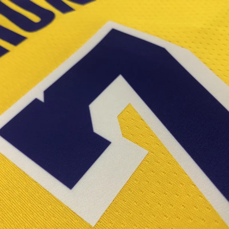 Los Angeles Lakers 75th Anniversary Carmelo Anthony #7 Yellow Men’s Jersey
