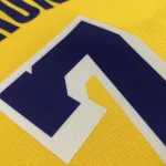 Los Angeles Lakers 75th Anniversary Carmelo Anthony #7 Yellow Men’s Jersey