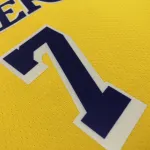 Los Angeles Lakers 75th Anniversary Carmelo Anthony #7 Yellow Men’s Jersey
