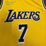 Los Angeles Lakers 75th Anniversary Carmelo Anthony #7 Yellow Men’s Jersey
