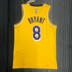 Los Angeles Lakers 75th Anniversary Kobe Bryant #8 Yellow Men’s Jersey