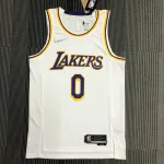 Maglia da uomo bianca dei Los Angeles Lakers 75° Anniversario Nick Young #0