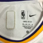 Maglia da uomo bianca dei Los Angeles Lakers 75° Anniversario Nick Young #0