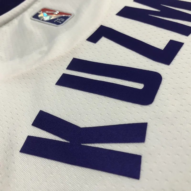 Los Angeles Lakers 75th Anniversary Kyle Kuzma #0 White Men’s Jersey