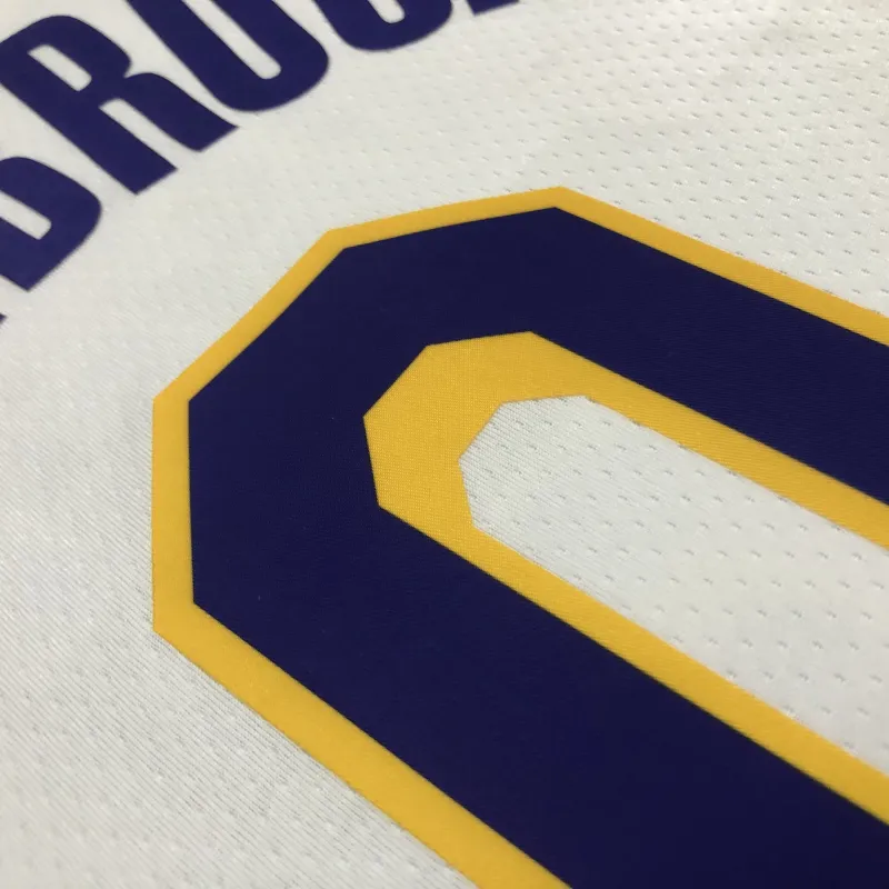 Los Angeles Lakers 75th Anniversary Russell Westbrook #0 White Men’s Jersey