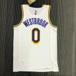 Los Angeles Lakers 75th Anniversary Russell Westbrook #0 White Men’s Jersey