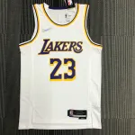 Los Angeles Lakers 75th Anniversary LeBron James #23 White Men’s Jersey