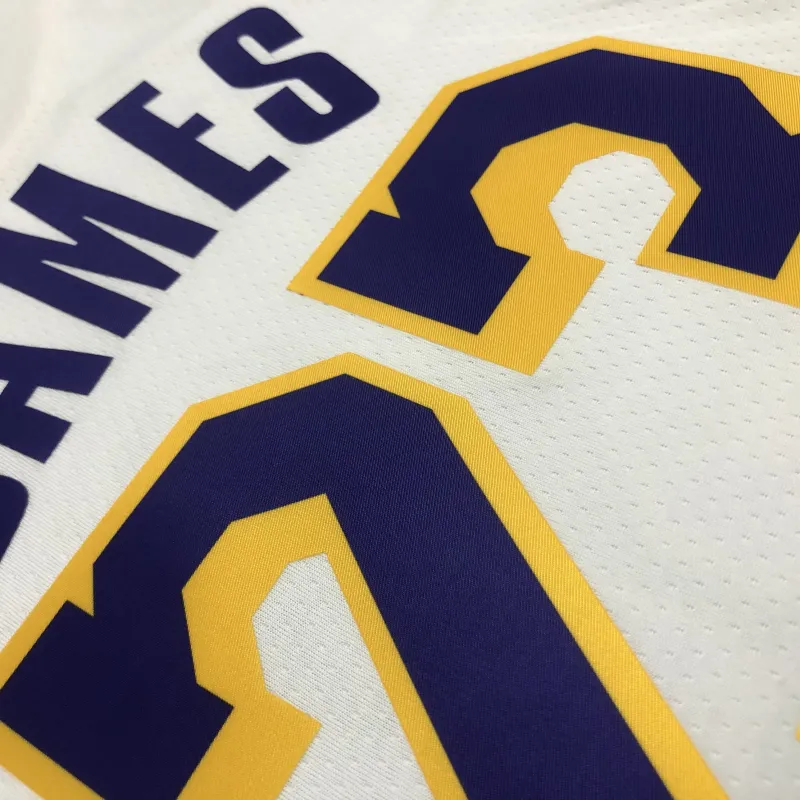 Los Angeles Lakers 75th Anniversary LeBron James #23 White Men’s Jersey