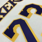 Los Angeles Lakers 75th Anniversary LeBron James #23 White Men’s Jersey