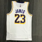 Los Angeles Lakers 75th Anniversary LeBron James #23 White Men’s Jersey