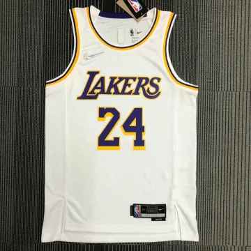 Maglia Los Angeles Lakers 75° Anniversario Kobe Bryant #24 Bianco Uomo