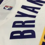 Maillot homme blanc Kobe Bryant #24 des Los Angeles Lakers pour le 75e anniversaire