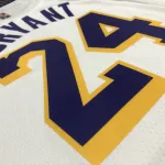 Maillot homme blanc Kobe Bryant #24 des Los Angeles Lakers pour le 75e anniversaire
