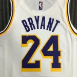 Maillot homme blanc Kobe Bryant #24 des Los Angeles Lakers pour le 75e anniversaire