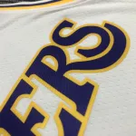 Maillot homme blanc Kobe Bryant #24 des Los Angeles Lakers pour le 75e anniversaire