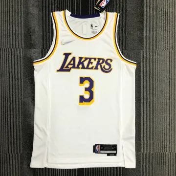 Los Angeles Lakers 75e jubileum Anthony Davis #3 wit herenshirt